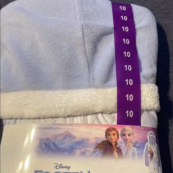 Kids- Frozen hooded blanket sleeper Size 10 - Picture 5 of 8